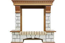 Портал Dimplex Pierre Luxe дуб/белый 1120x390x1020 мм Dimplex Pierre Luxe дуб/белый 1120x390x1020 мм