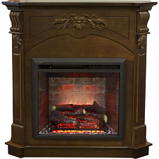Каминокомплект RealFlame Siciliy 23 NT очаг Leeds 23 SD орех RealFlame Siciliy 23 NT очаг Leeds 23 SD орех