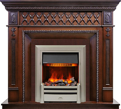 Каминокомплект Dimplex Alexandria очаг Chesford махагон коричневый антик Dimplex Alexandria очаг Chesford махагон коричневый антик