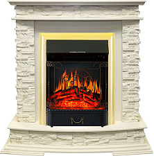 Каминокомплект Royal Flame Luzern с очагом Majestic FX Brass слоновая кость Royal Flame Luzern с очагом Majestic FX Brass слоновая кость