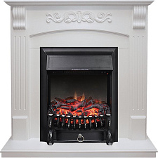 Каминокомплект Royal Flame Sorrento с очагом Fobos FX Black белый дуб Royal Flame Sorrento с очагом Fobos FX Black белый дуб