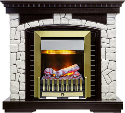 Каминокомплект Dimplex Glasgow очаг Danville Antique Brass FB2 венге/белый Dimplex Glasgow очаг Danville Antique Brass FB2 венге/белый
