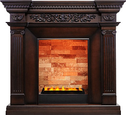 Каминокомплект Dimplex Amalfi очаг Cassette 400 LNH-INT PS махагон коричневый антик (без дров) Dimplex Amalfi очаг Cassette 400 LNH-INT PS махагон коричневый антик (без дров)